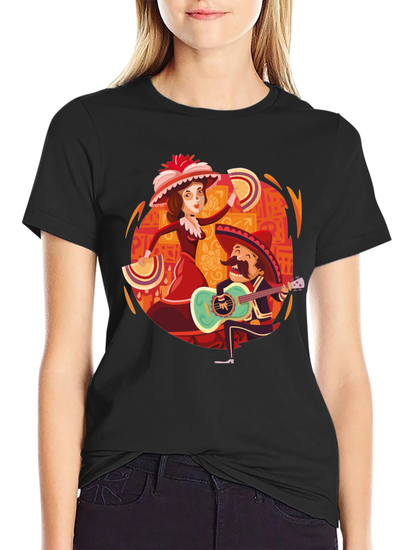 Day of the Dead Tee: Mariachi & Dancer