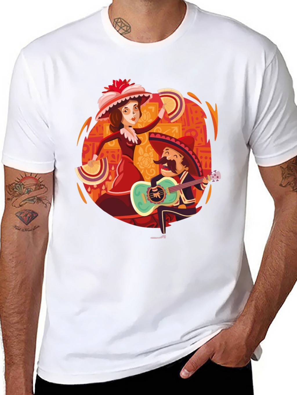 Day of the Dead Tee: Mariachi & Dancer