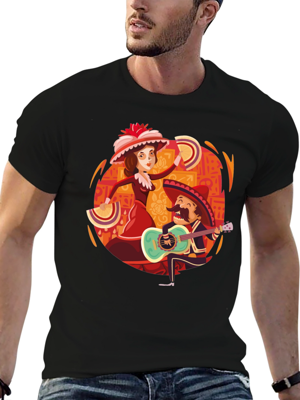Day of the Dead Tee: Mariachi & Dancer