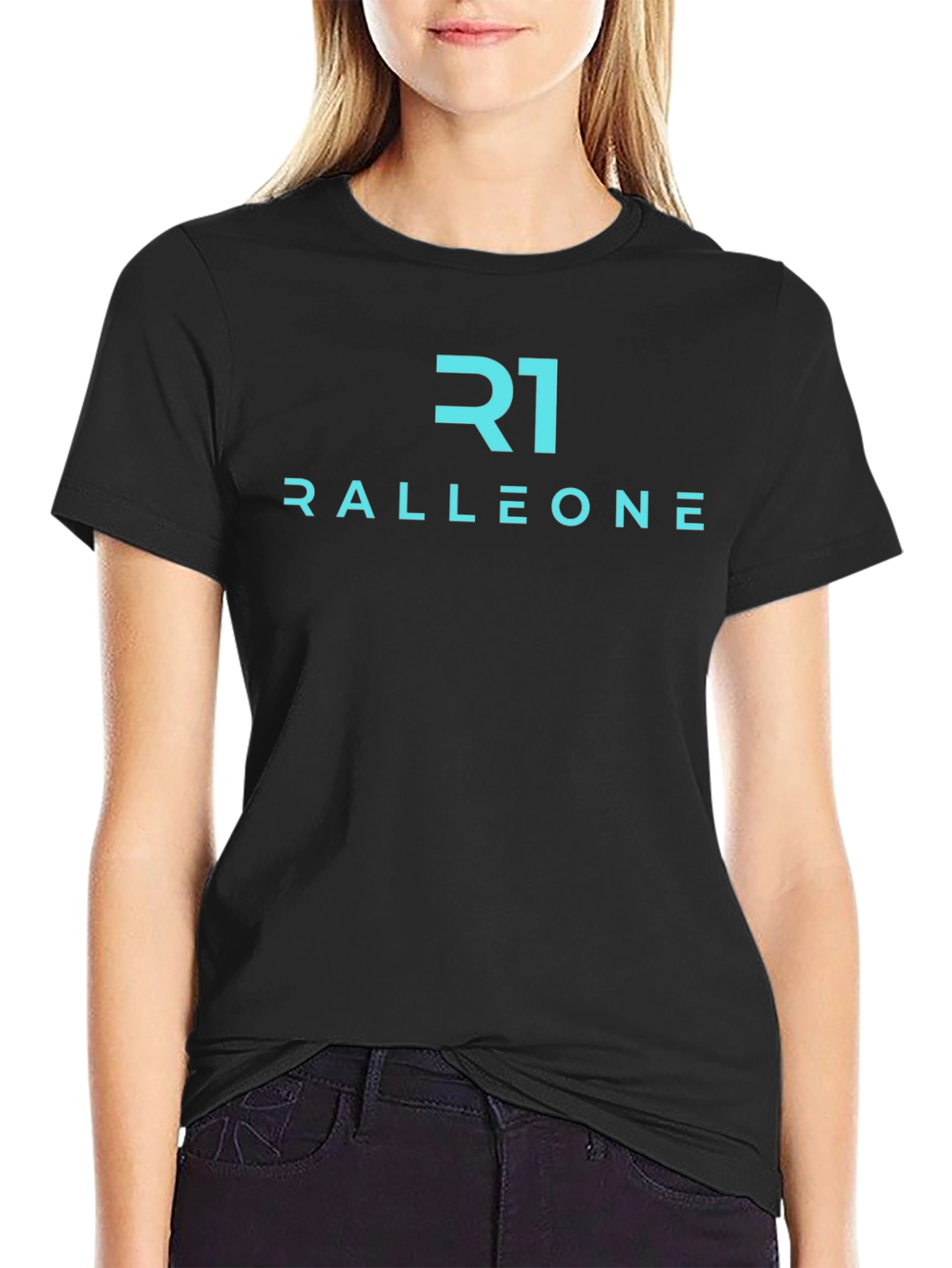 Ralleone R1 Graphic Tee - Modern Black T-Shirt