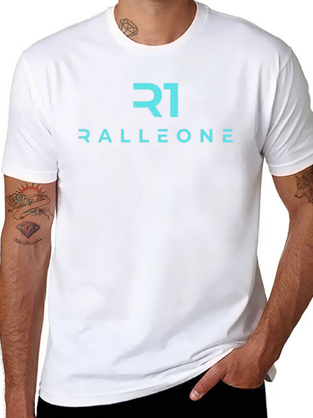 Ralleone R1 Graphic Tee - Modern Black T-Shirt