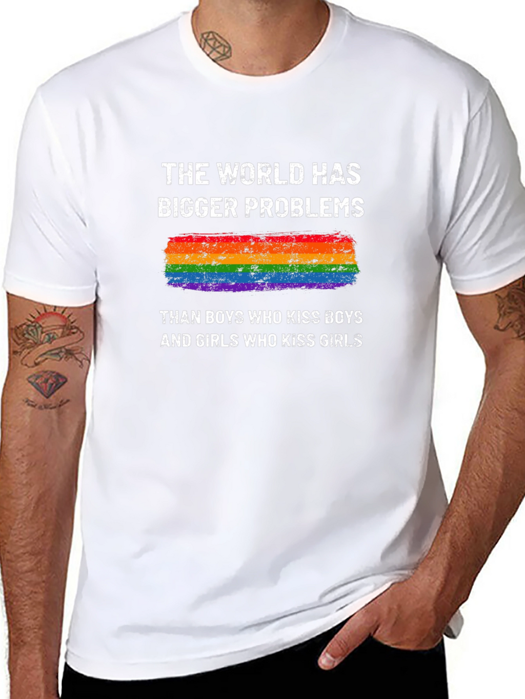 LGBT Pride T-Shirt - Bigger Problems Design