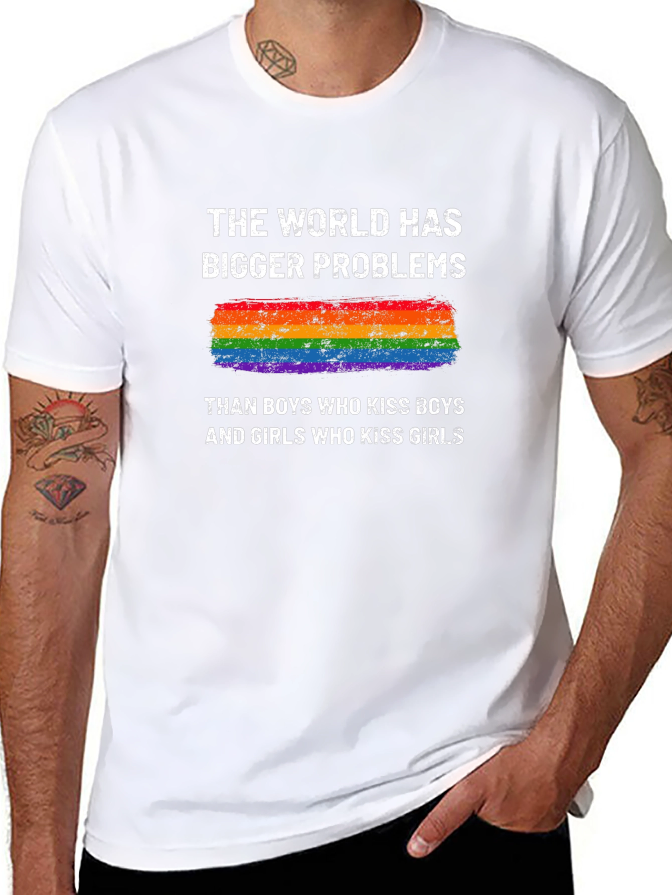 LGBT Pride T-Shirt - Bigger Problems Design