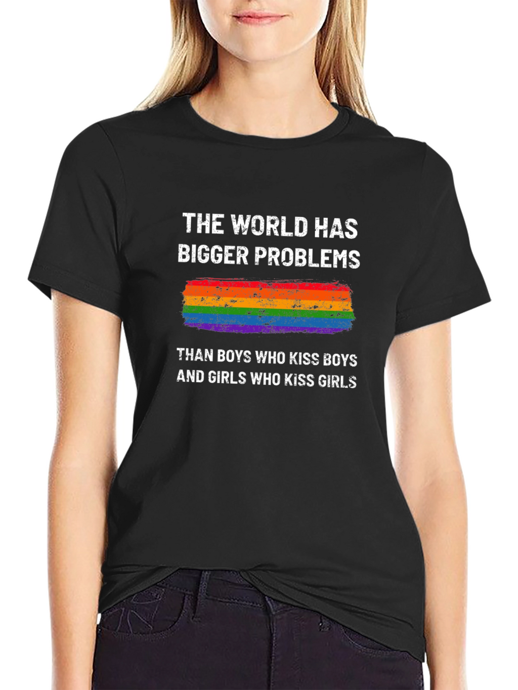 LGBT Pride T-Shirt - Bigger Problems Design