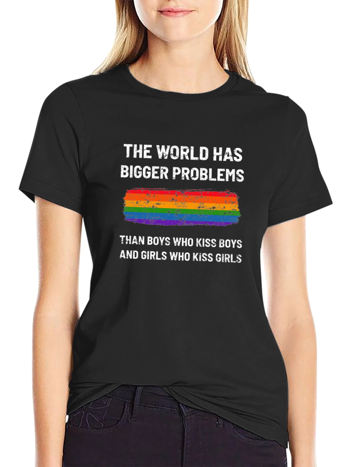 LGBT Pride T-Shirt - Bigger Problems Design