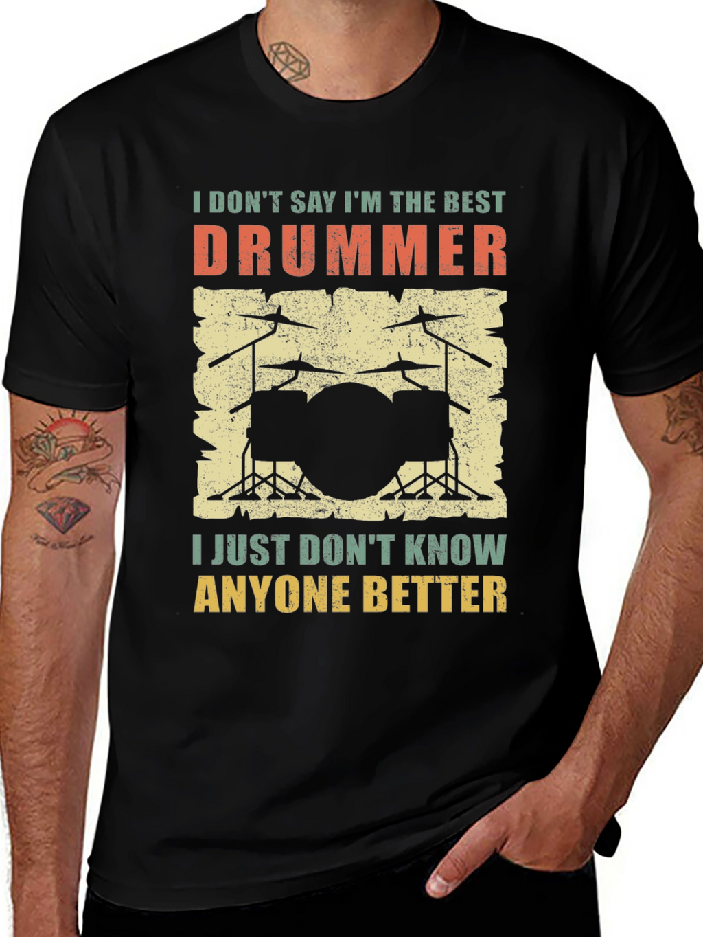 Best Drummer Graphic Tee