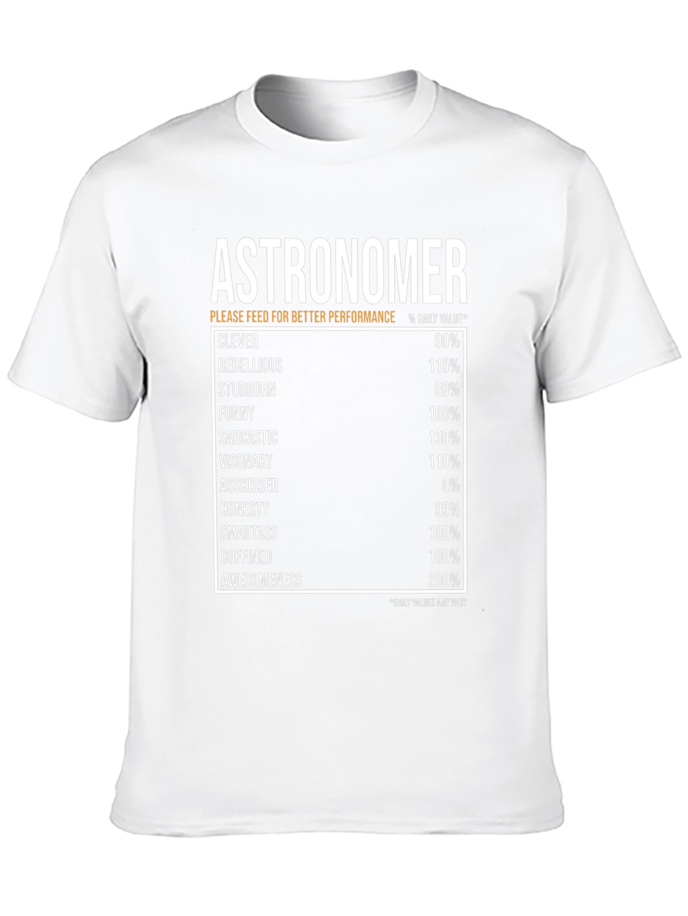 Astronomer Daily Value T-Shirt