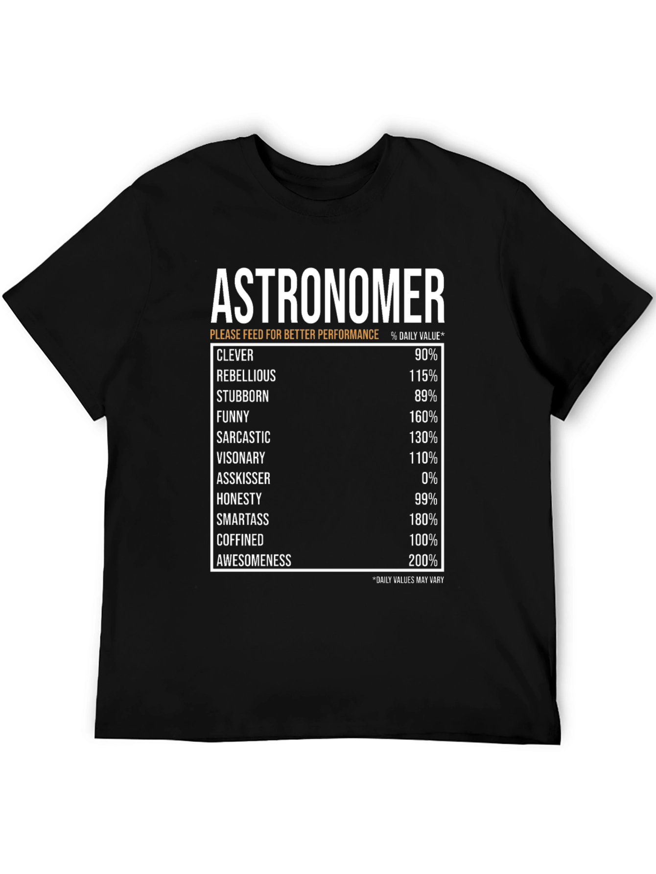 Astronomer Daily Value T-Shirt