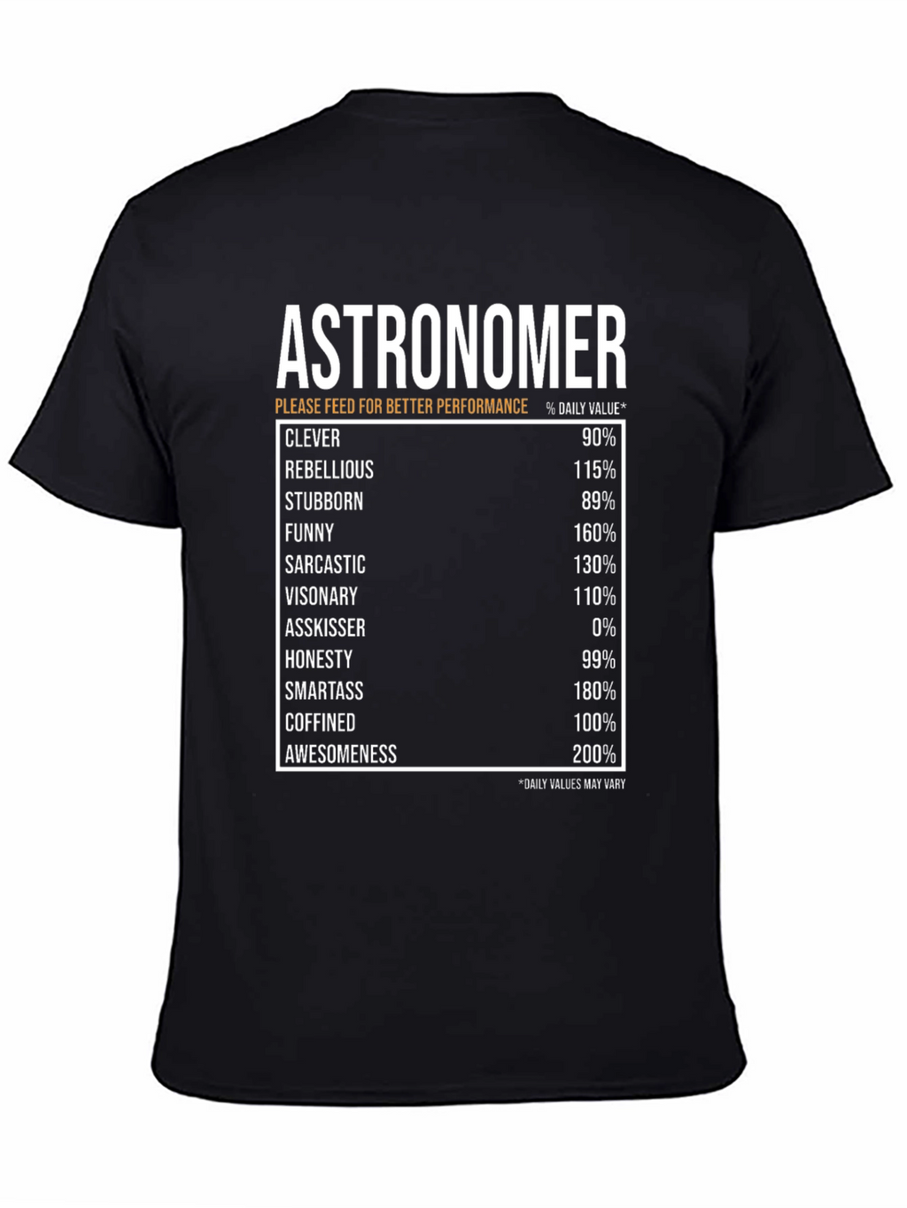 Astronomer Daily Value T-Shirt