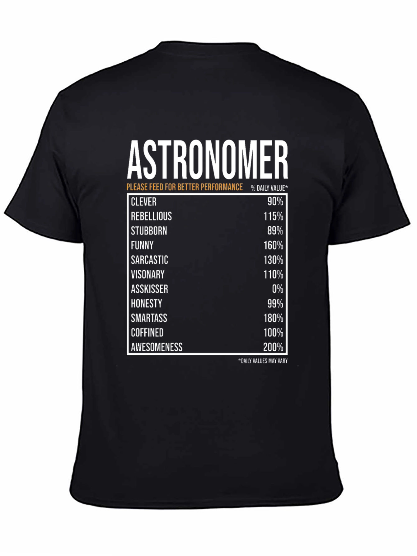 Astronomer Daily Value T-Shirt