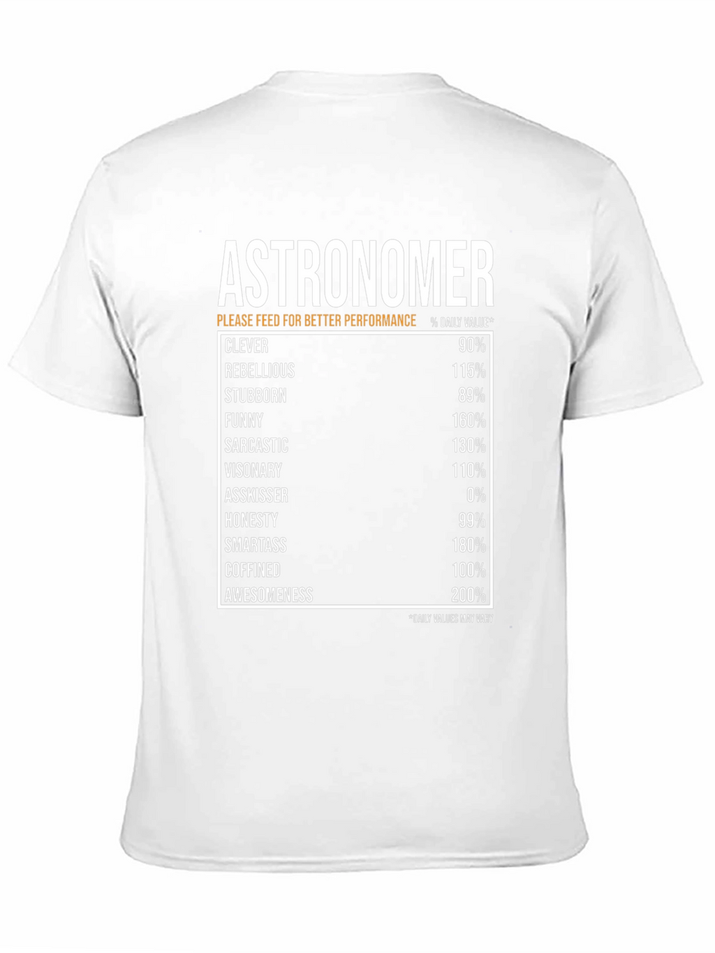 Astronomer Daily Value T-Shirt