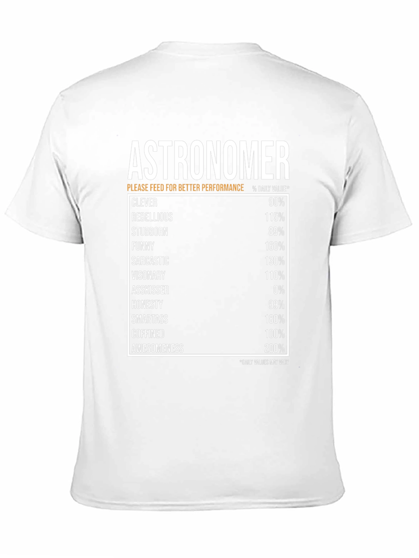 Astronomer Daily Value T-Shirt