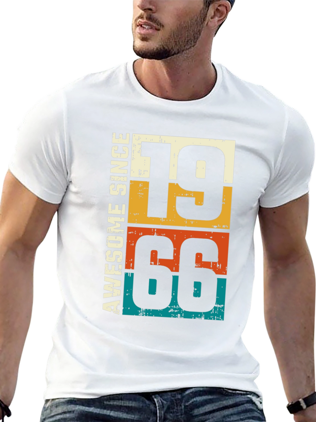 Awesome Since 1966 Retro Birthday T-Shirt