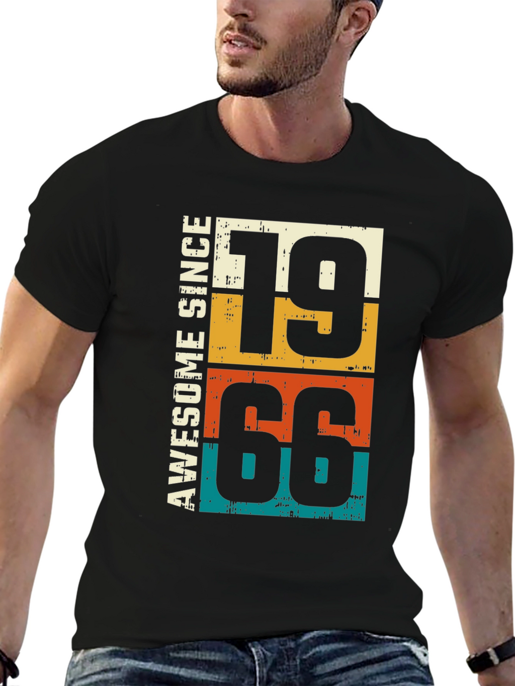 Awesome Since 1966 Retro Birthday T-Shirt