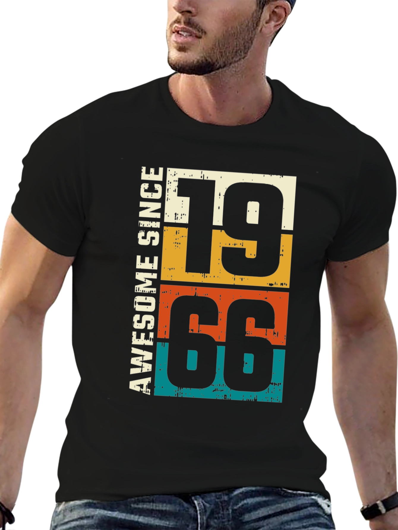 Awesome Since 1966 Retro Birthday T-Shirt