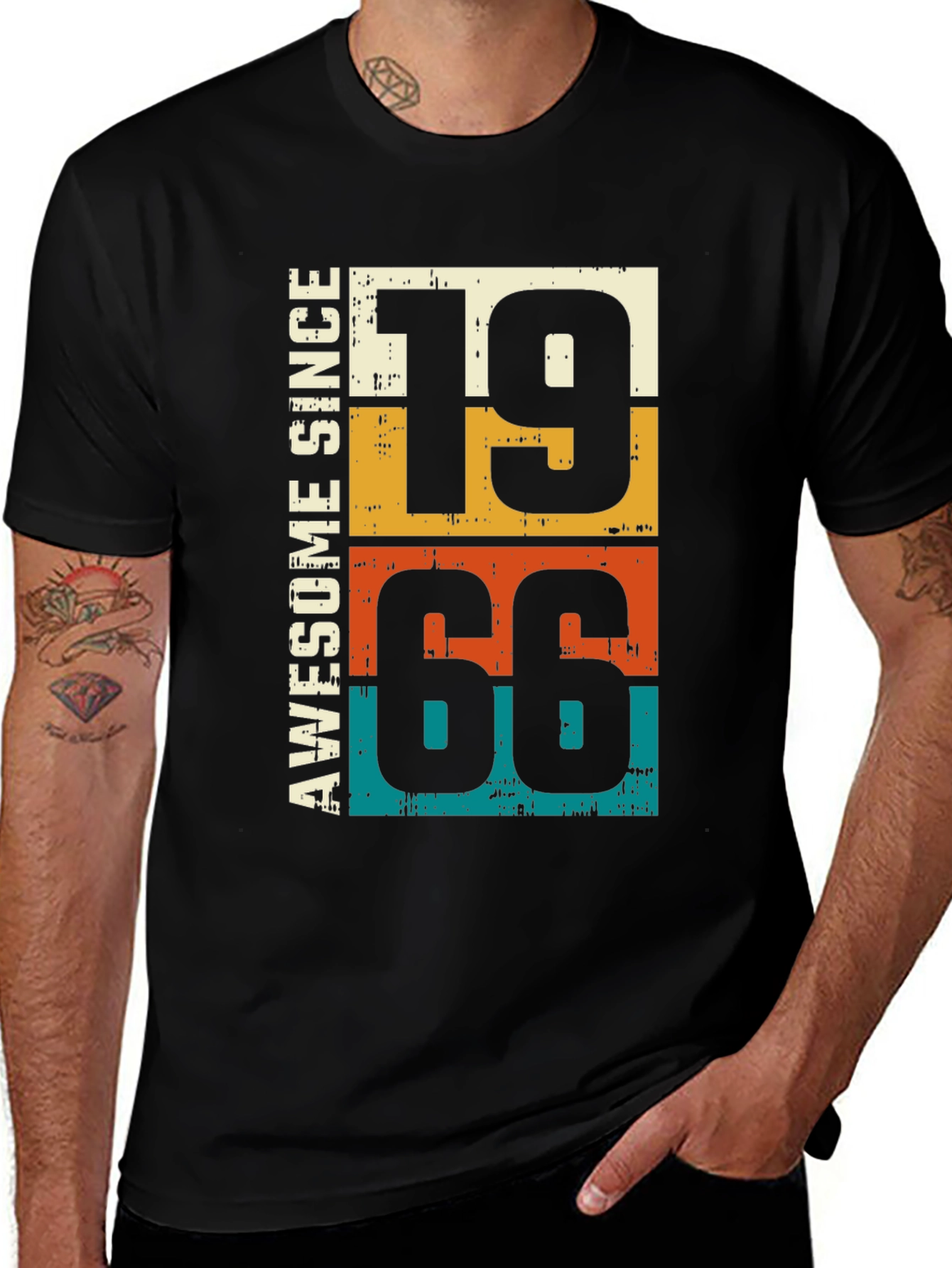 Awesome Since 1966 Retro Birthday T-Shirt