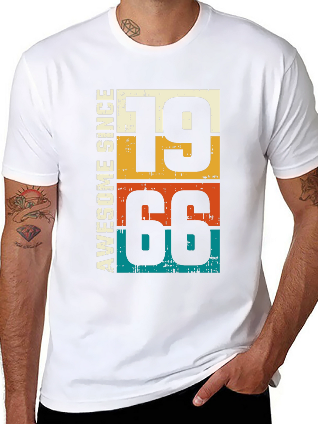 Awesome Since 1966 Retro Birthday T-Shirt