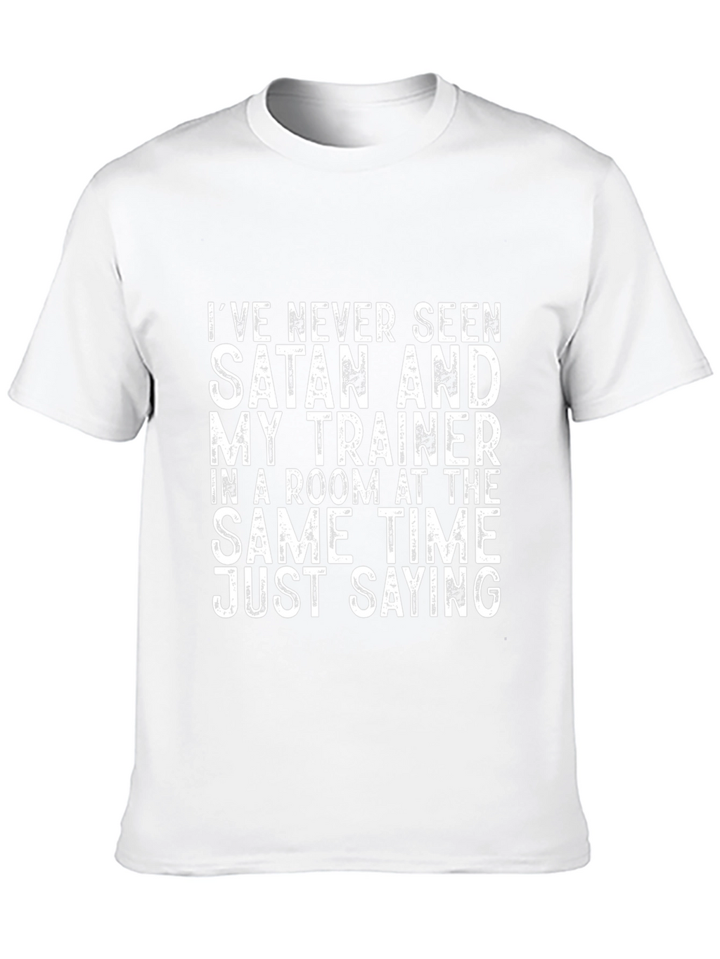 Satan and Trainer Funny Workout T-Shirt