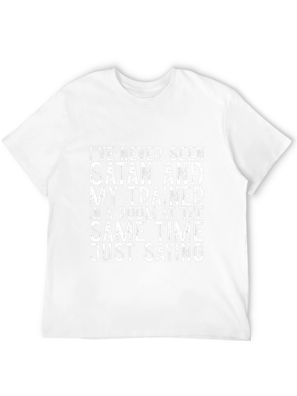 Satan and Trainer Funny Workout T-Shirt
