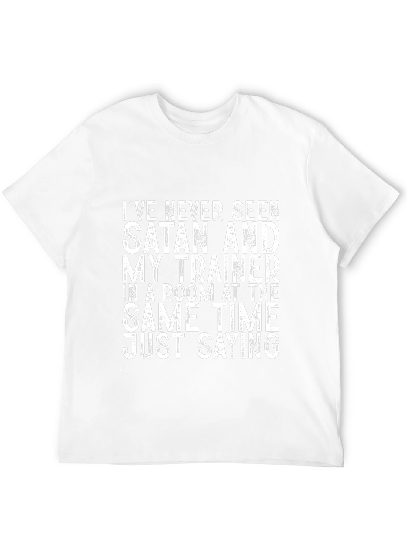Satan and Trainer Funny Workout T-Shirt
