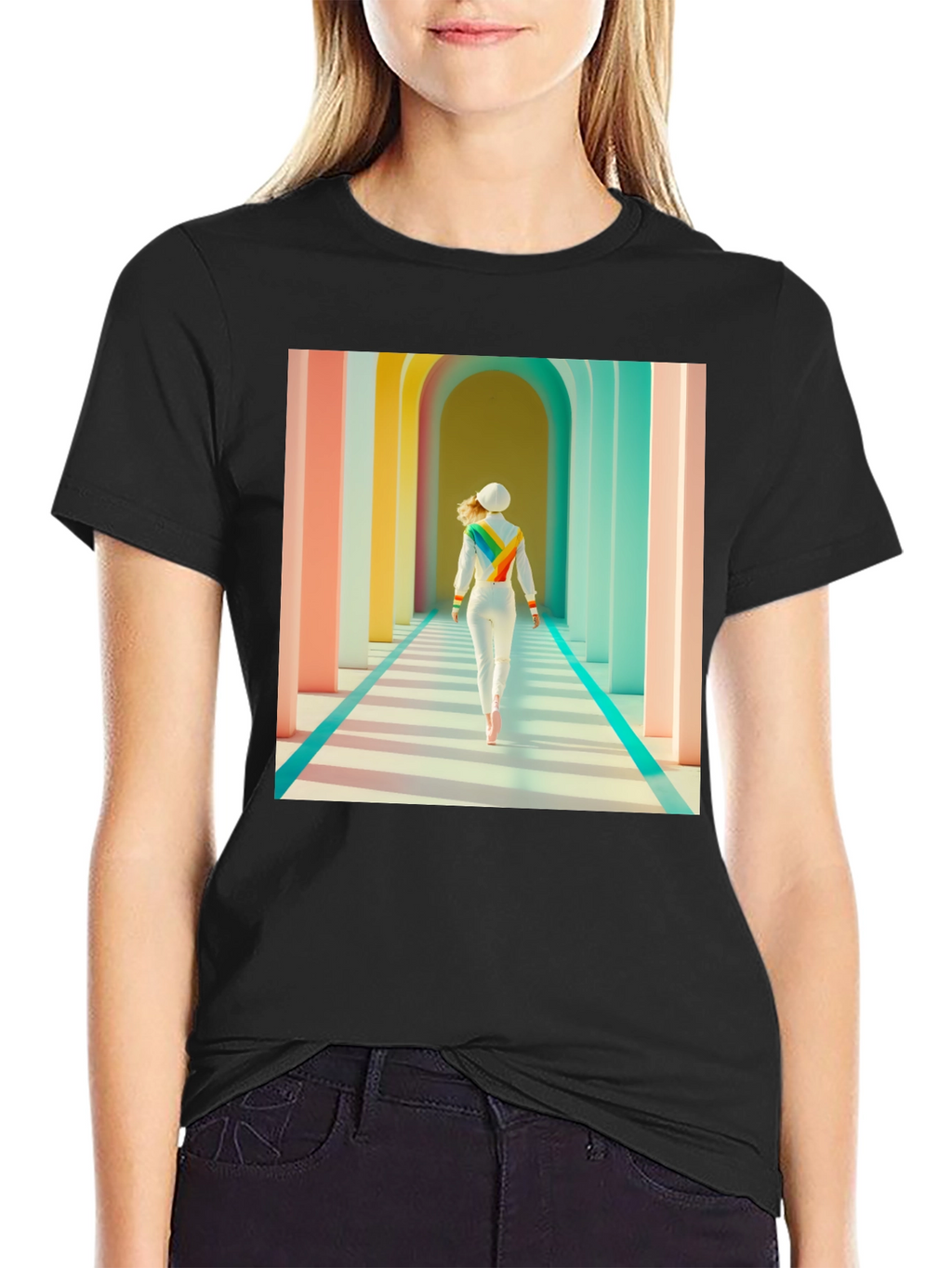 Rainbow Corridor Graphic Tee