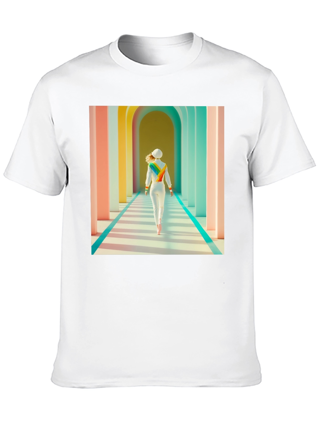 Rainbow Corridor Graphic Tee
