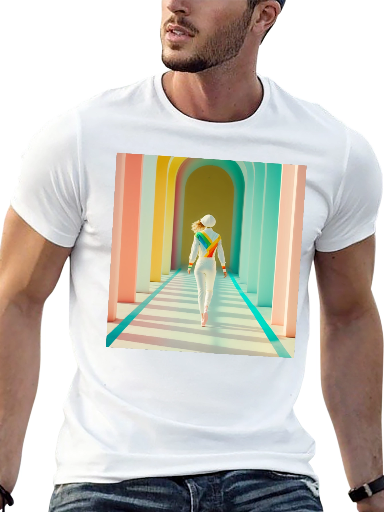 Rainbow Corridor Graphic Tee