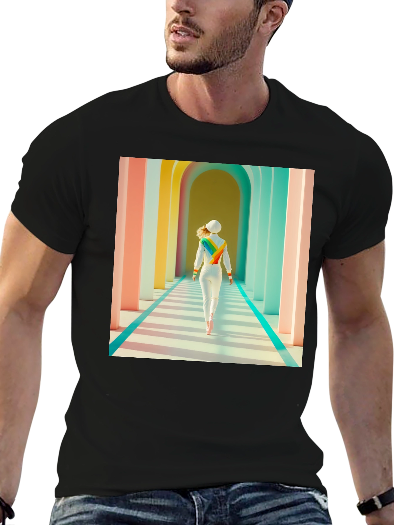 Rainbow Corridor Graphic Tee