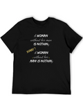 Humorous Gender Equality Slogan T-Shirt