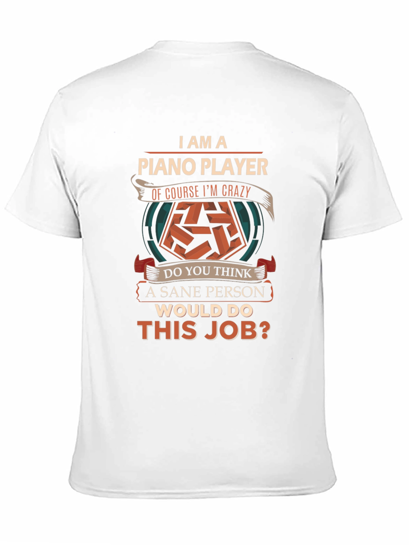 Piano Player Crazy T-Shirt