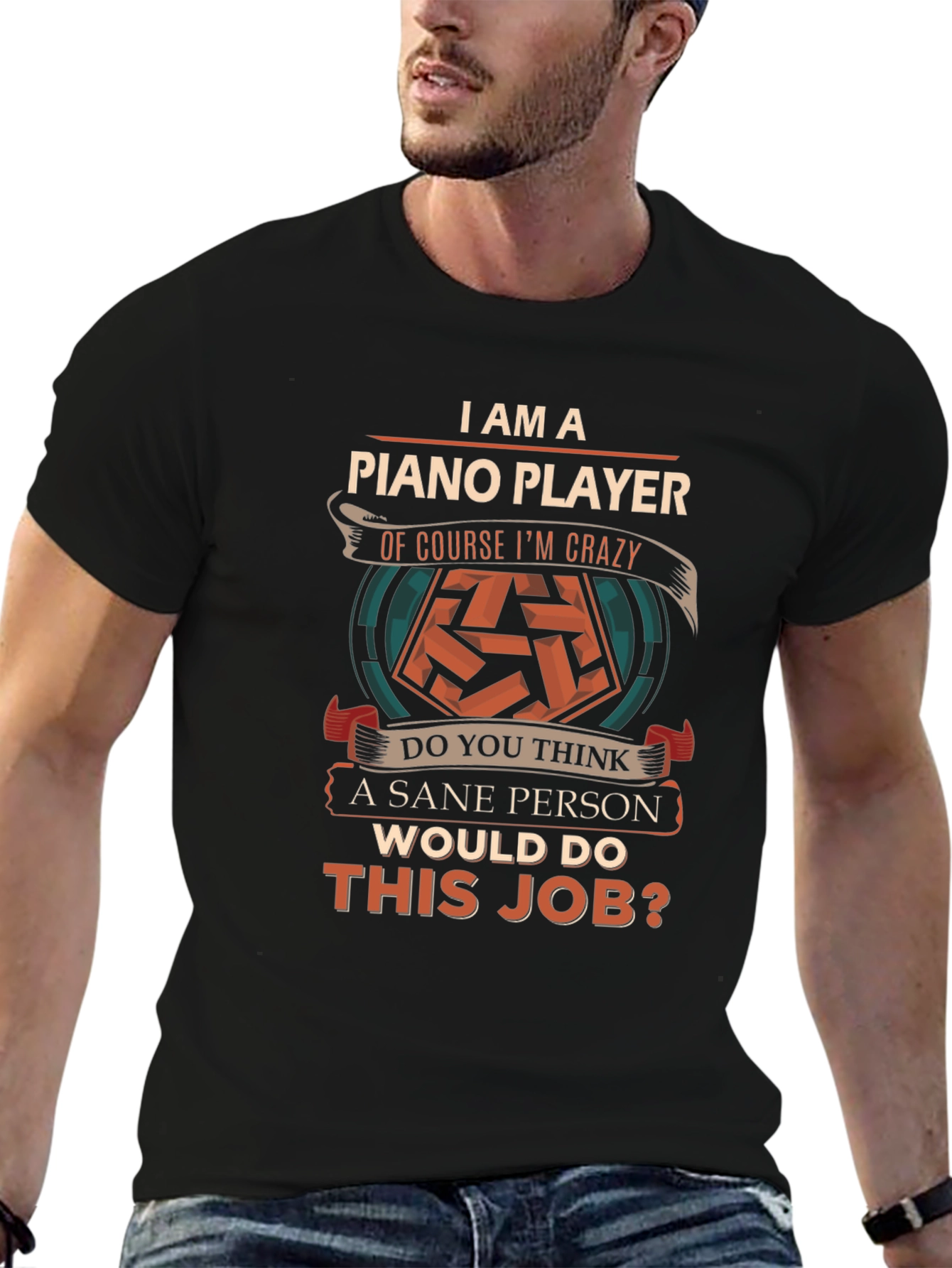 Piano Player Crazy T-Shirt