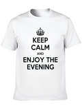 Keep Calm and Enjoy the Evening Black T-Shirt