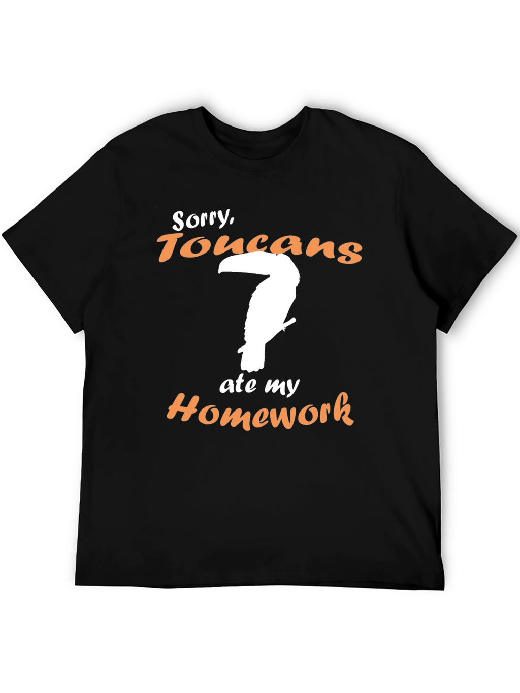 Toucan Ate My Homework Funny Graphic T-Shirt