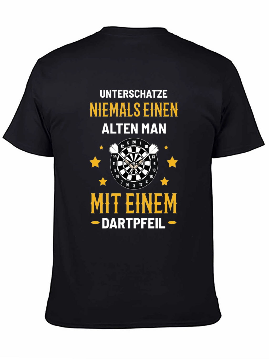 Funny Dart Player T-Shirt for Men