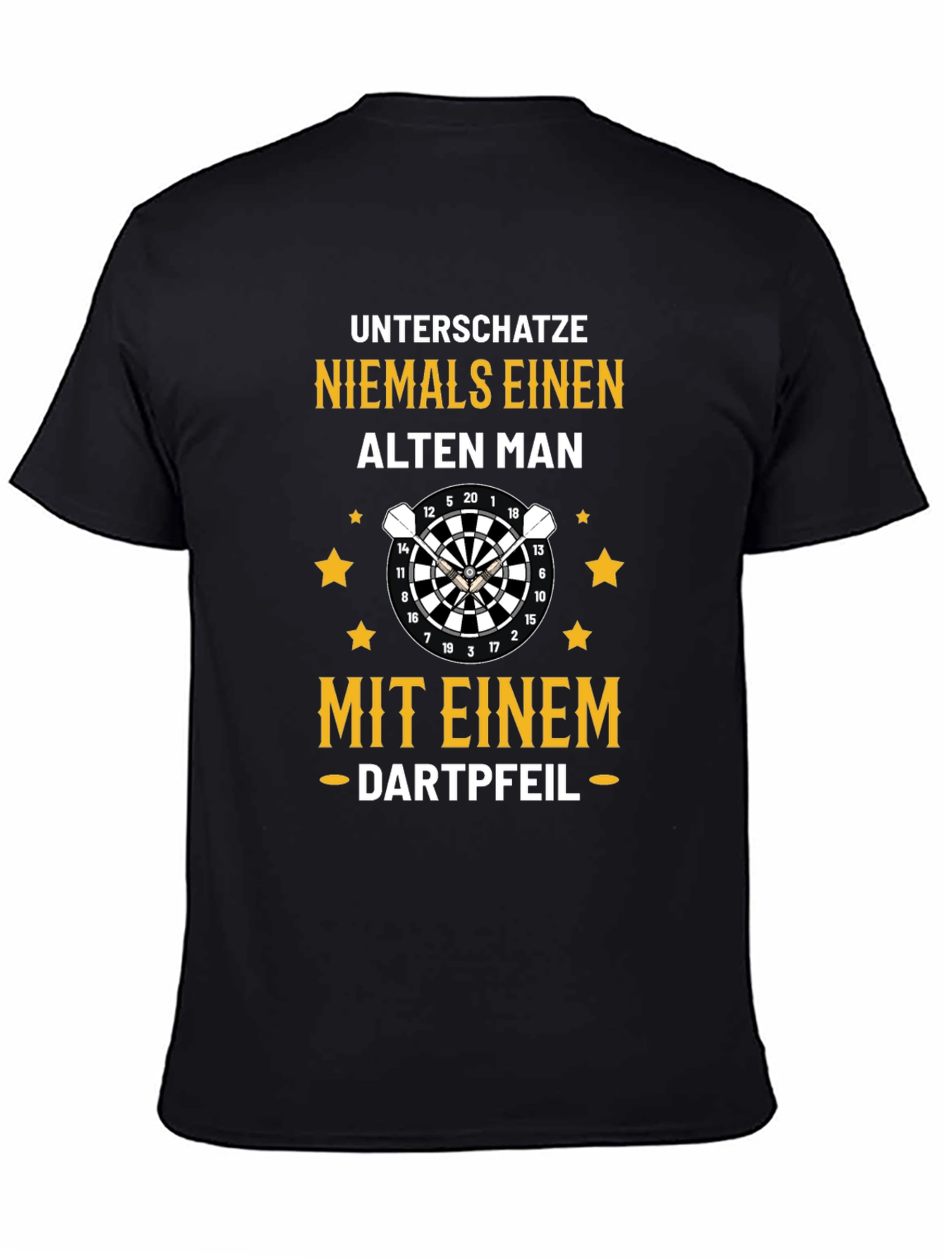 Funny Dart Player T-Shirt for Men