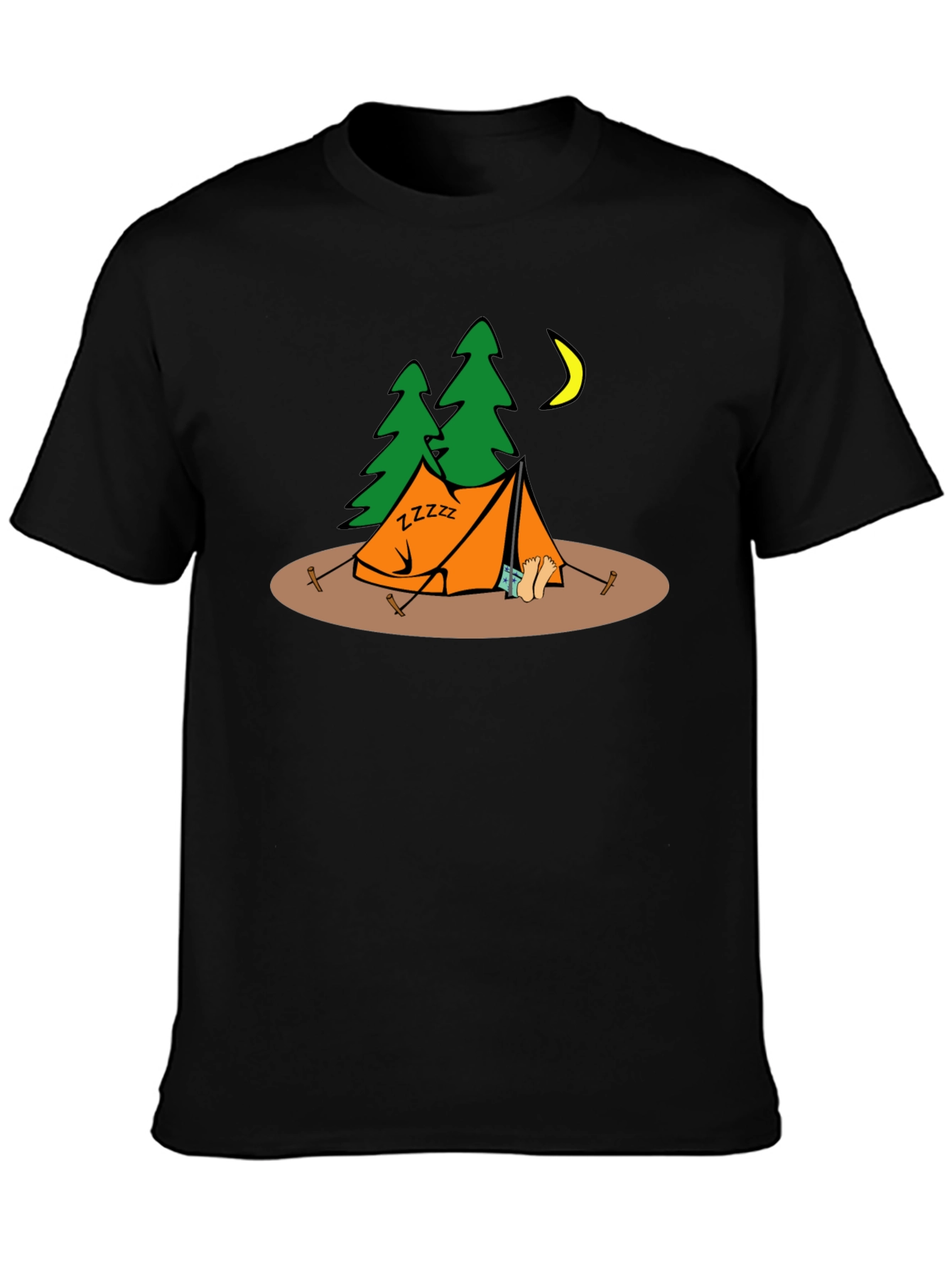 Camping Zzzz Graphic T-Shirt