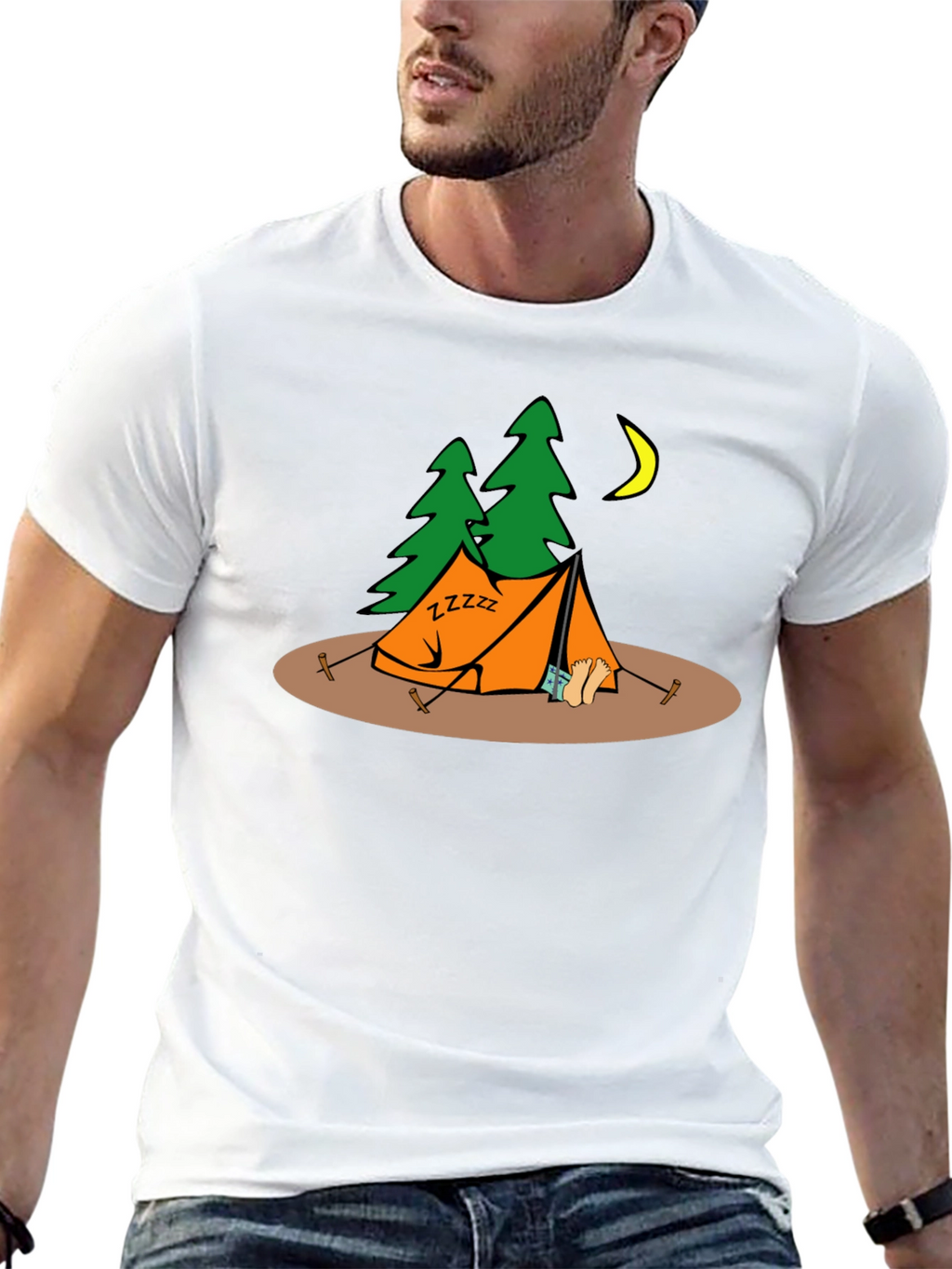Camping Zzzz Graphic T-Shirt