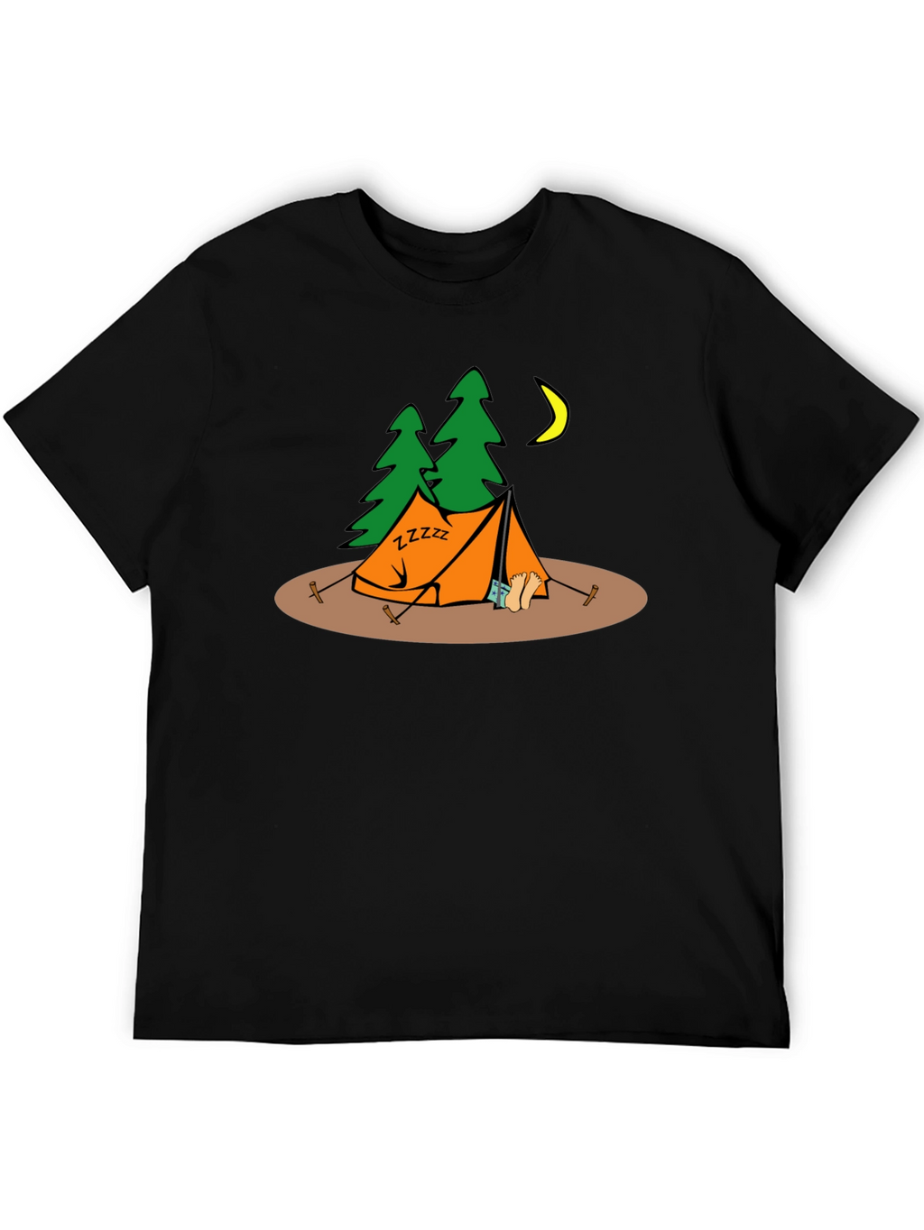 Camping Zzzz Graphic T-Shirt