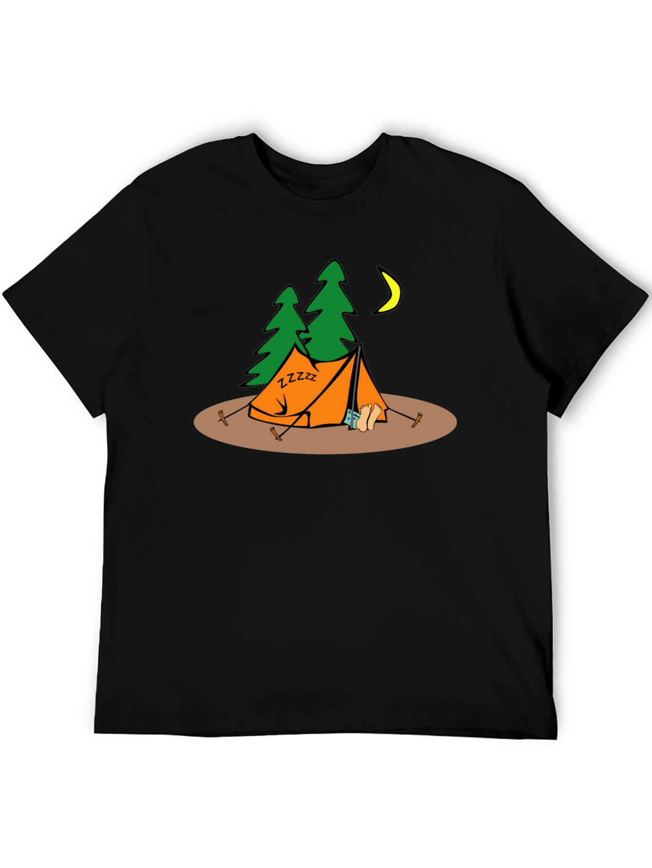 Camping Zzzz Graphic T-Shirt
