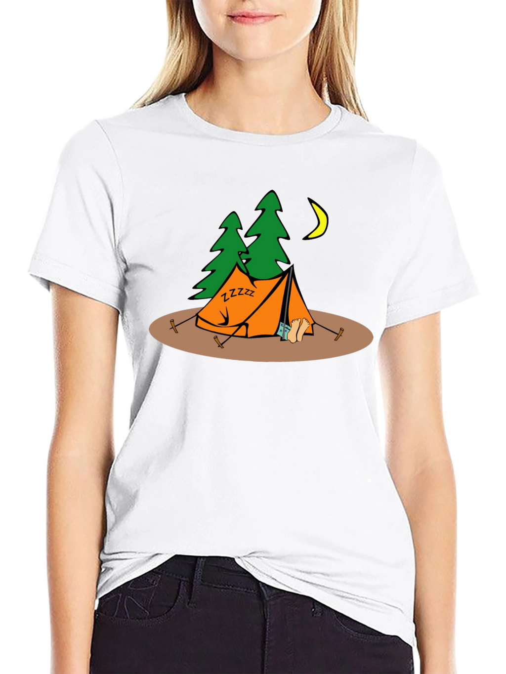 Camping Zzzz Graphic T-Shirt