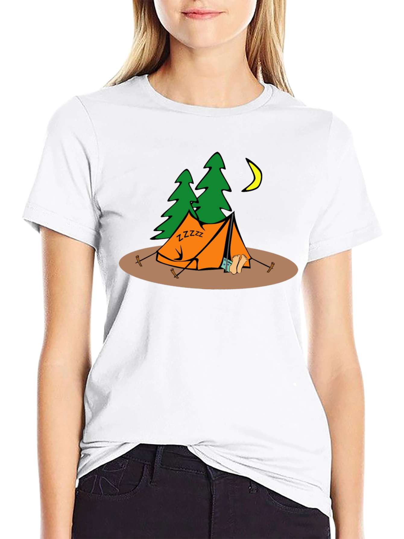 Camping Zzzz Graphic T-Shirt