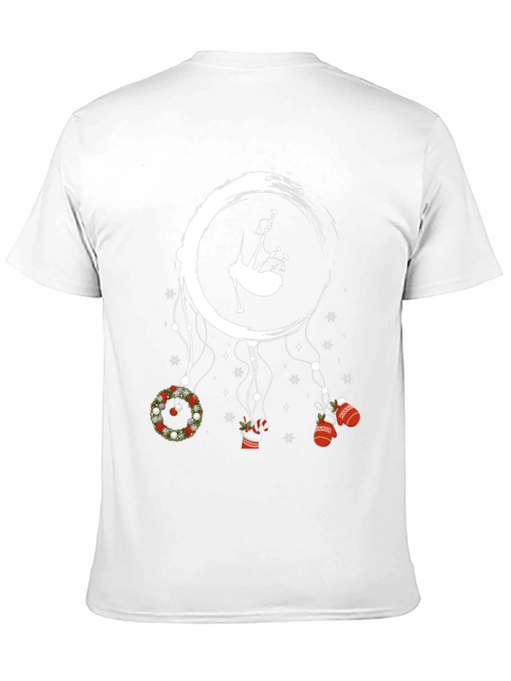 Christmas Bagpipe Dreamcatcher Graphic Tee