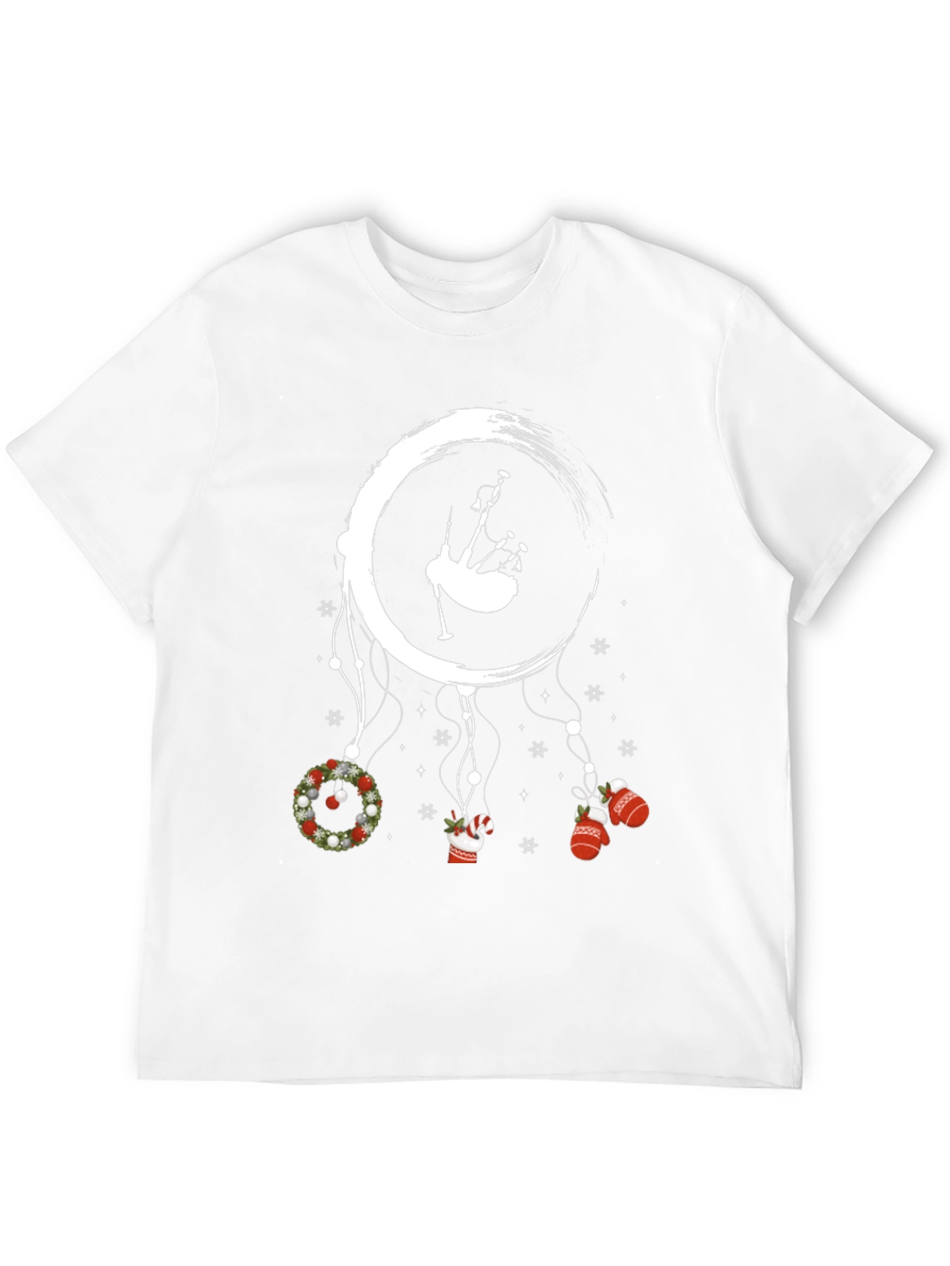 Christmas Bagpipe Dreamcatcher Graphic Tee