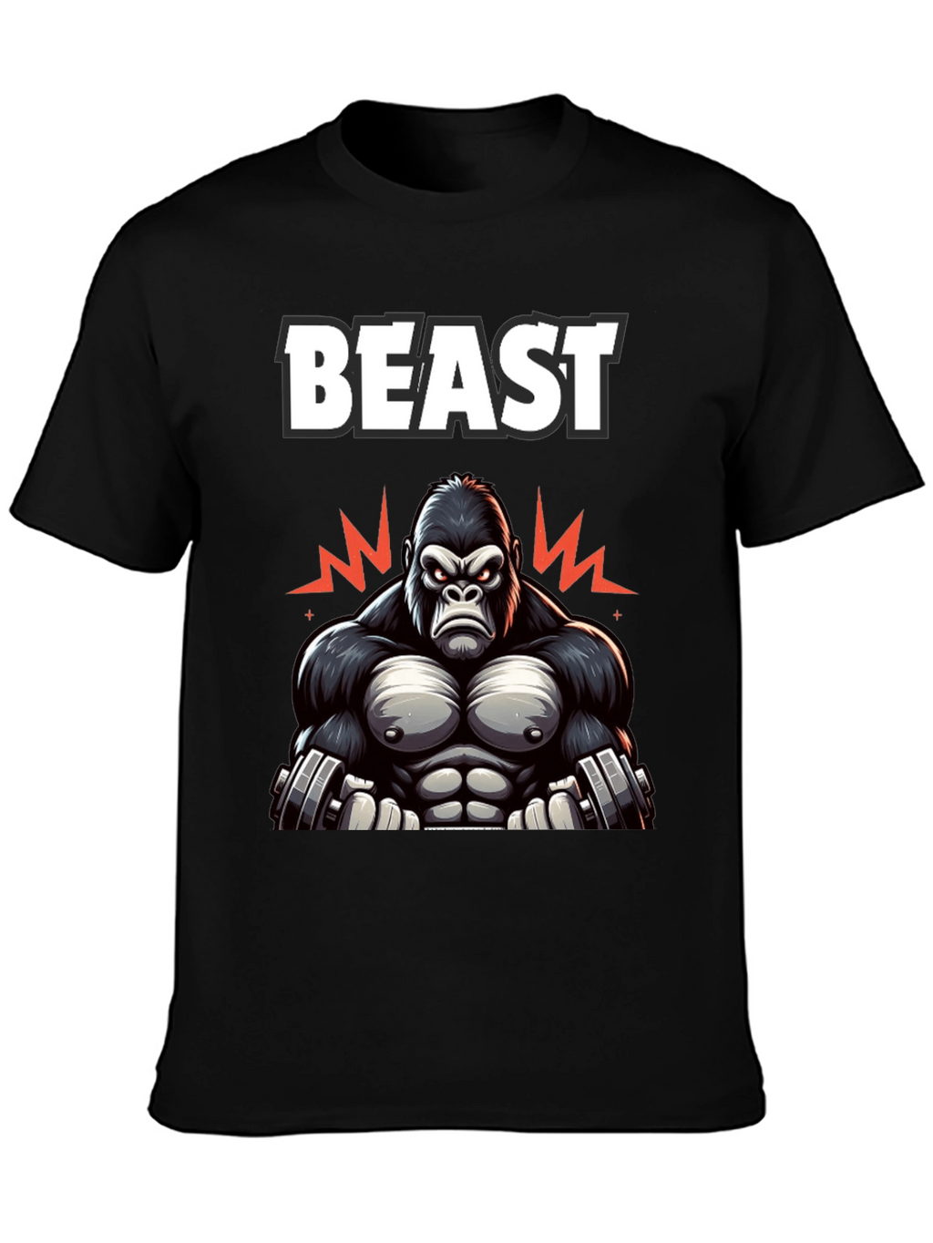 Beast Mode Gorilla Graphic T-Shirt