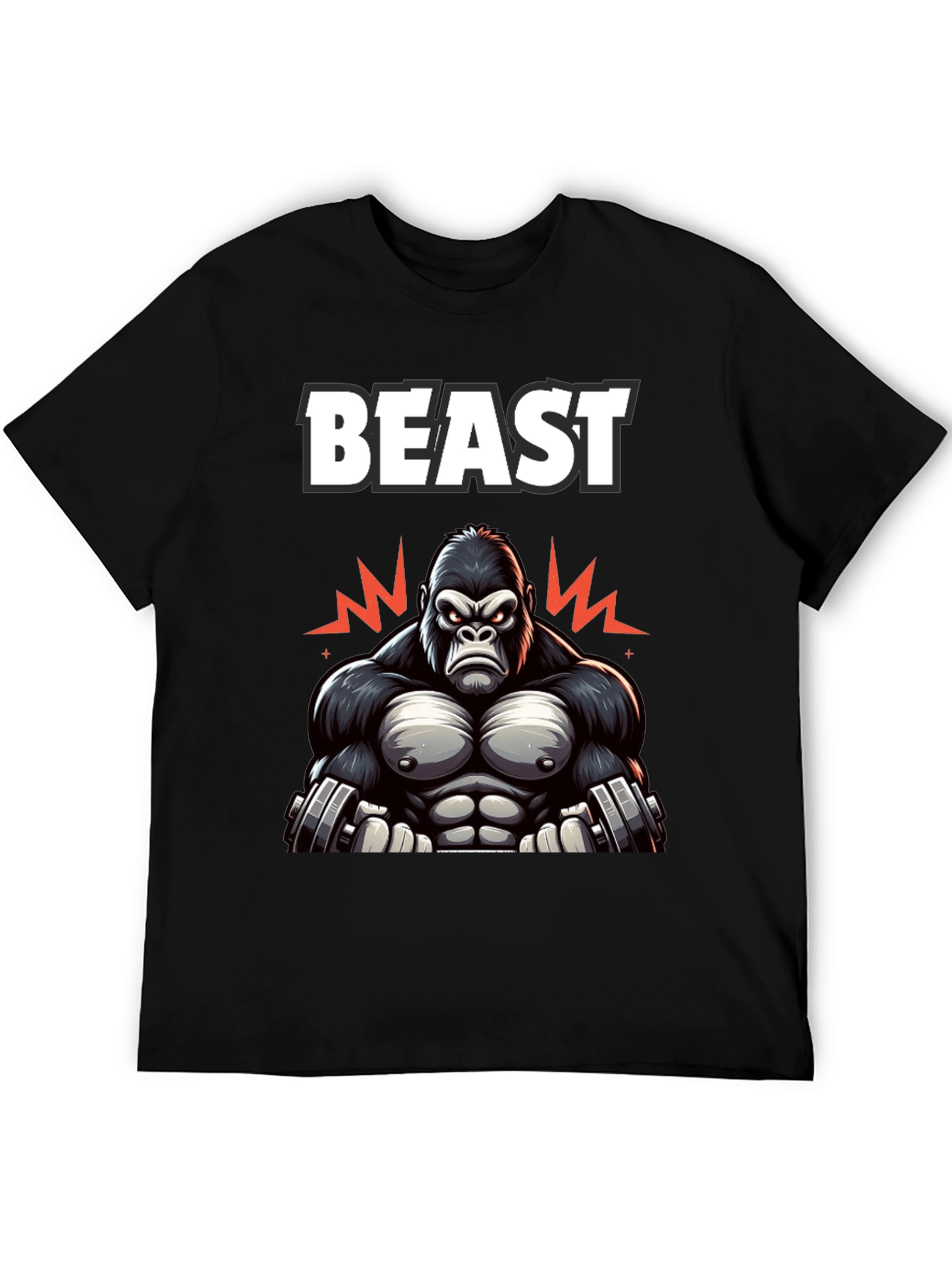 Beast Mode Gorilla Graphic T-Shirt