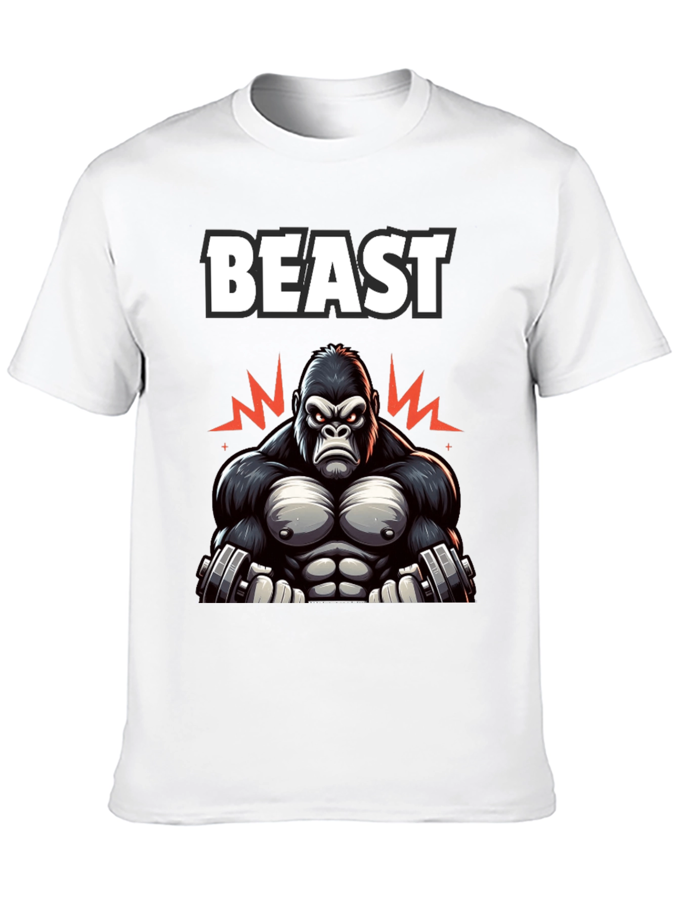 Beast Mode Gorilla Graphic T-Shirt