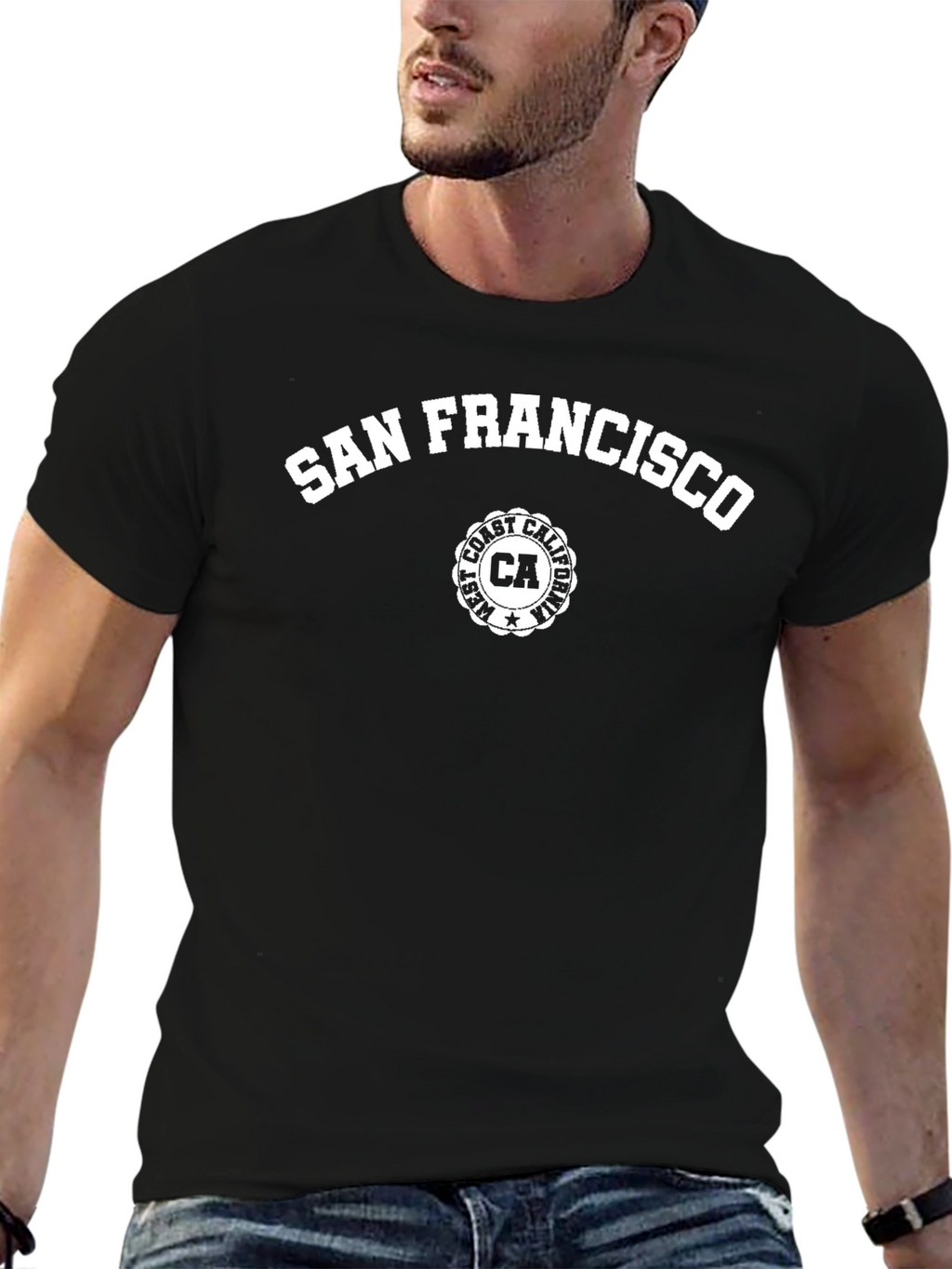 San Francisco CA Graphic Tee - Classic Black T-Shirt
