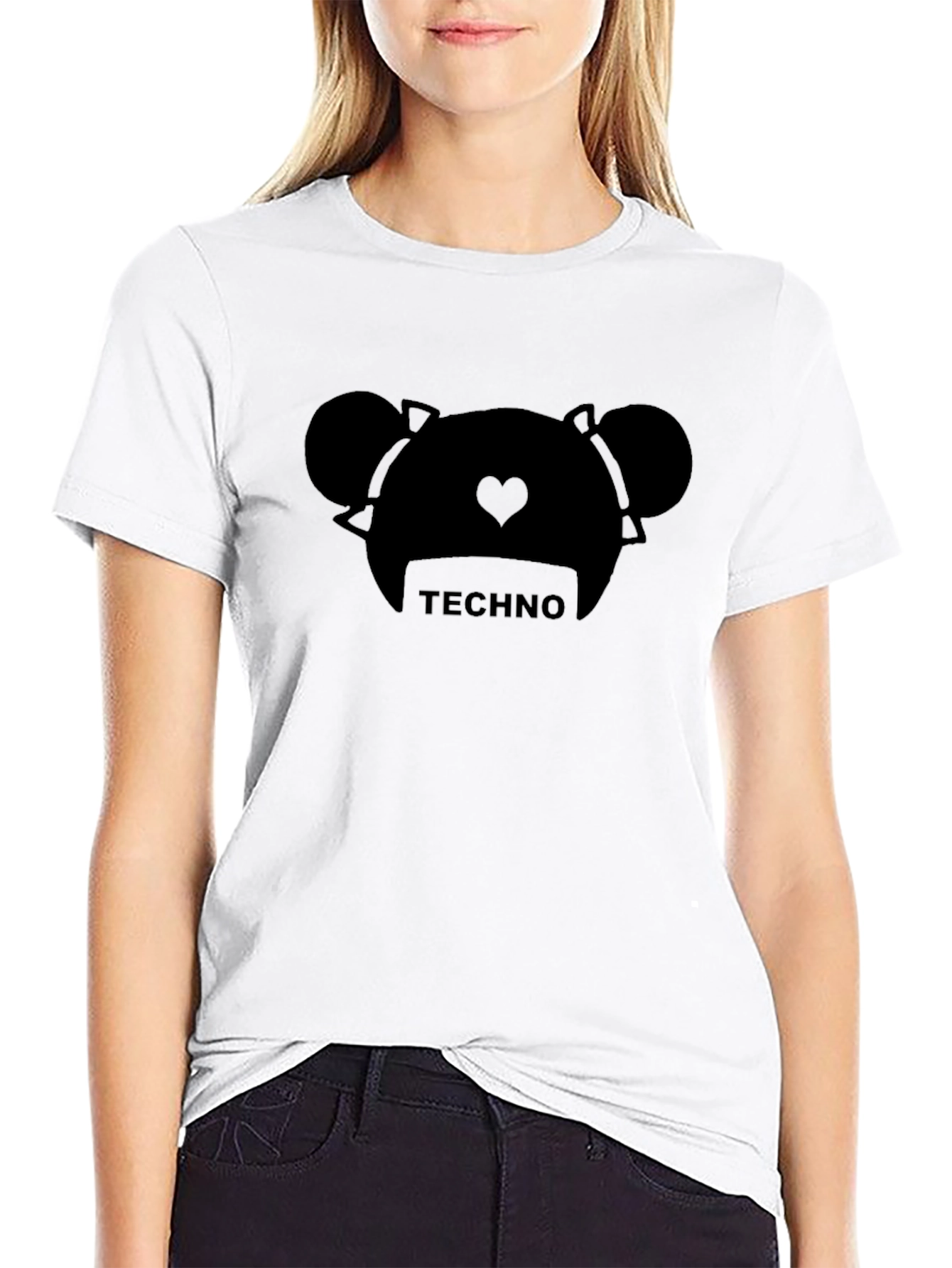 Techno Bear Graphic T-Shirt - Cool EDM Festival Apparel