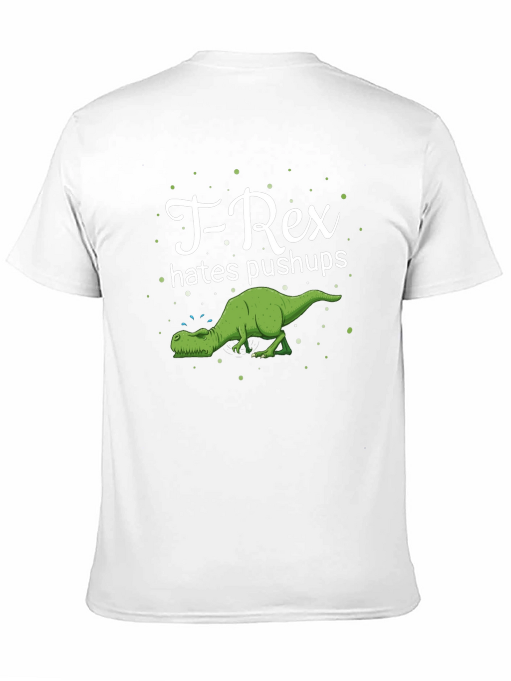 T-Rex Hates Pushups Graphic Tee - Black