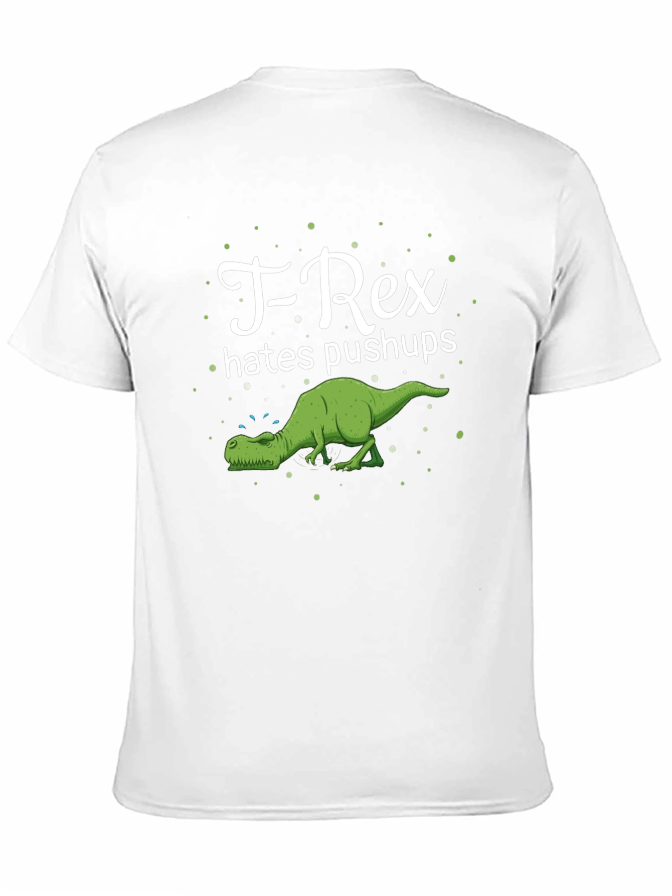 T-Rex Hates Pushups Graphic Tee - Black